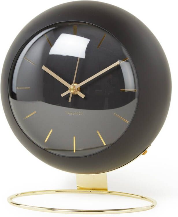 Karlsson Tafelklokken Table clock Globe Design Armando Breeveld Zwart online kopen