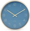 Karlsson Wandklokken Wall clock Gold, D. 30cm, H. 4cm Blauw online kopen