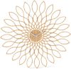 Karlsson Wandklokken Wall Clock Sunflower Wood Finish Bruin online kopen