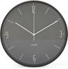 Karlsson Wandklokken Wall Clock Numbers and Lines Iron Zwart online kopen