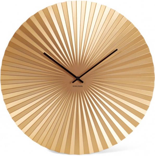 Karlsson Wandklokken Wall Clock Sensu Xl Steel Goudkleurig online kopen