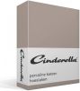 Cinderella Basic Percaline Katoen Hoeslaken 100% Percaline Katoen Lits jumeaux(180x220 Cm) Taupe online kopen