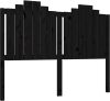 VidaXL Hoofdbord 141x4x110 cm massief grenenhout zwart online kopen