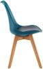 VidaXL Eetkamerstoelen 2 st kunstleer turquoise en zwart online kopen