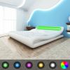 VidaXL bed LED met traagschuim matras kunstleer 180x200 cm krul online kopen