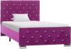VIDAXL Bedframe fluweel paars 90x200 cm online kopen
