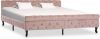 VidaXL Bedframe fluweel roze 180x200 cm online kopen