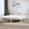 VidaXL Bedframe massief grenenhout wit 160x200 cm online kopen