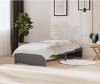 VidaXL Bedframe massief hout grijs 90x200 cm online kopen