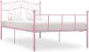 VidaXL Bedframe metaal roze 90x200 cm online kopen