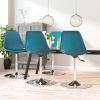 VidaXL Eetkamerstoelen draaibaar 4 st PP turquoise online kopen