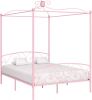 VidaXL Hemelbedframe metaal roze 160x200 cm online kopen