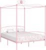 VidaXL Hemelbedframe metaal roze 180x200 cm online kopen