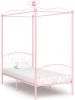 VidaXL Hemelbedframe metaal roze 90x200 cm online kopen