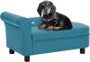 VidaXL Hondenbank 83x45x42 cm kunstleer turquoise online kopen