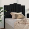 VidaXL Hoofdbord 106x4x110 cm massief grenenhout zwart online kopen