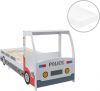 VidaXL Kinderbed politieauto met 7 Zone H2 matras 90x200 cm online kopen