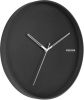 Karlsson Wandklokken Wall clock Hue metal Zwart online kopen